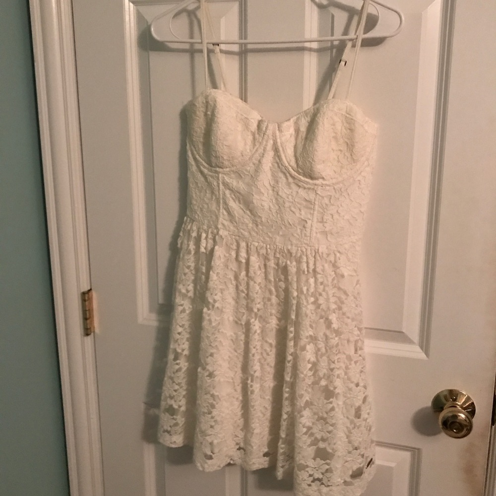 Abercrombie white lace dress